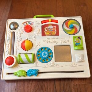 Vintage Fisher Price Activity Center Toy Kids Learning Busy Board 1973 Crib Baby